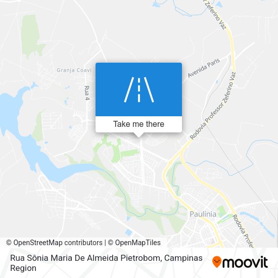 Rua Sônia Maria De Almeida Pietrobom map