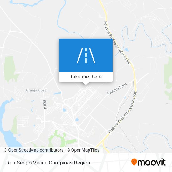 Rua Sérgio Vieira map