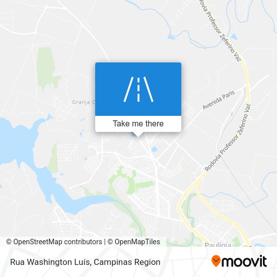Rua Washington Luís map