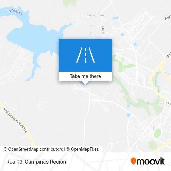 Rua 13 map