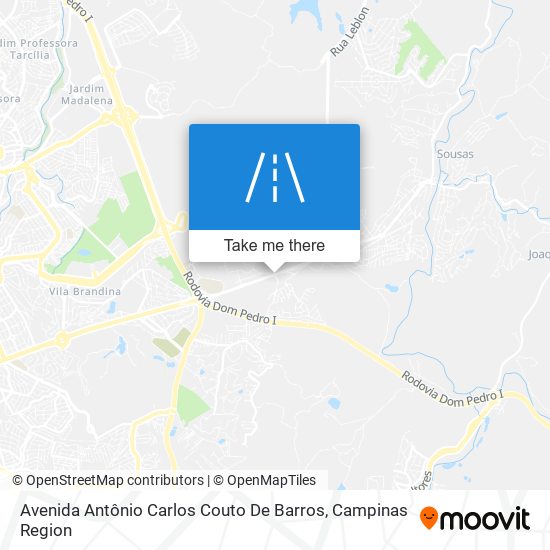 Avenida Antônio Carlos Couto De Barros map