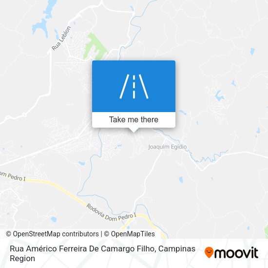 Rua Américo Ferreira De Camargo Filho map