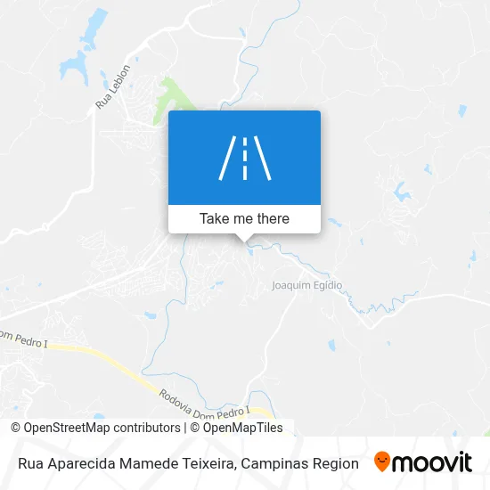 Rua Aparecida Mamede Teixeira map