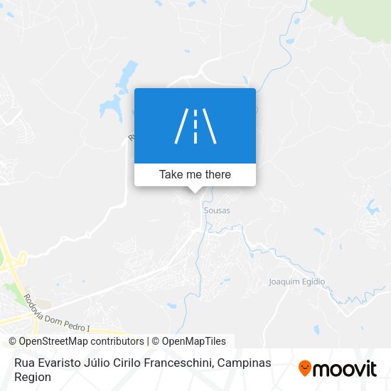 Rua Evaristo Júlio Cirilo Franceschini map