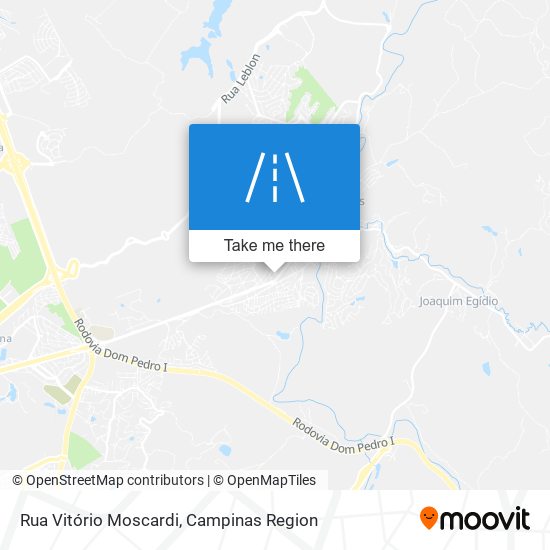 Mapa Rua Vitório Moscardi