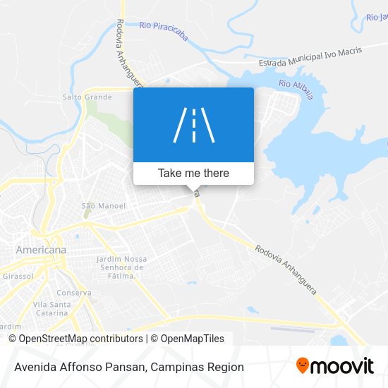 Avenida Affonso Pansan map