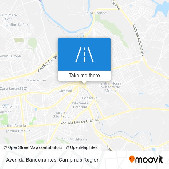 Avenida Bandeirantes map