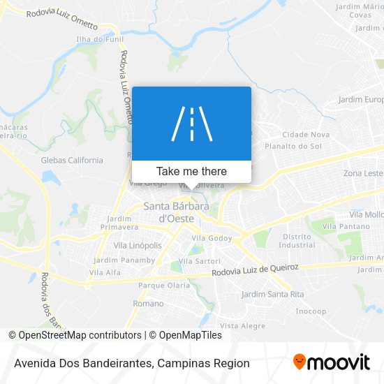 Avenida Dos Bandeirantes map