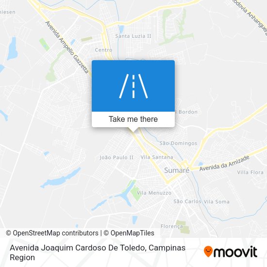 Avenida Joaquim Cardoso De Toledo map