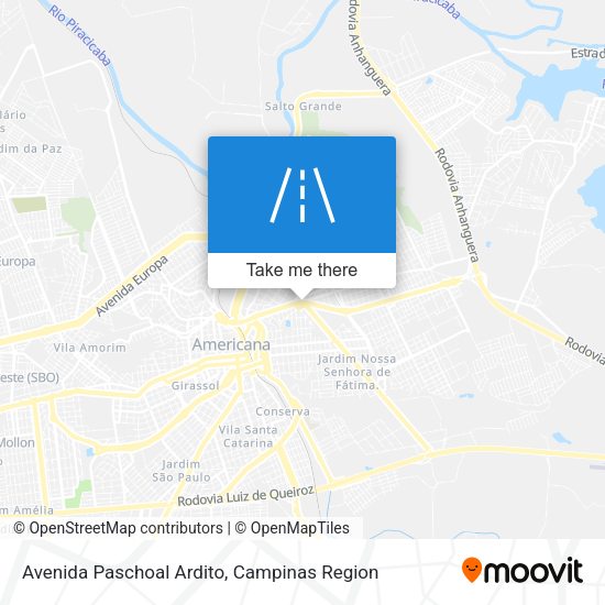 Avenida Paschoal Ardito map
