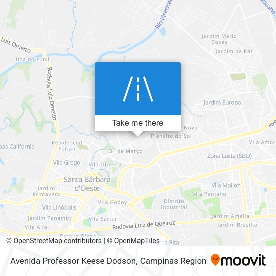 Avenida Professor Keese Dodson map