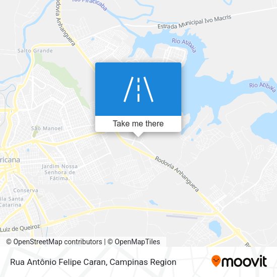 Rua Antônio Felipe Caran map