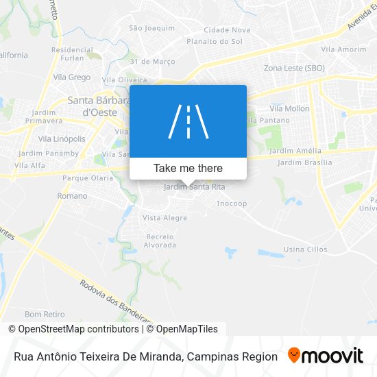 Rua Antônio Teixeira De Miranda map