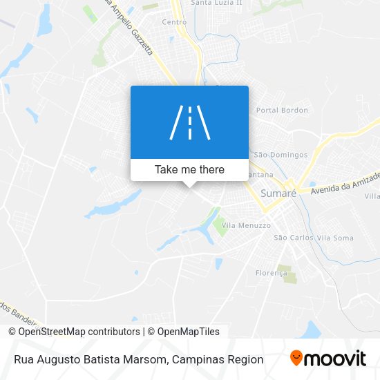 Rua Augusto Batista Marsom map