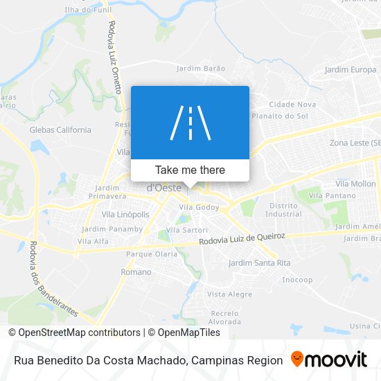 Rua Benedito Da Costa Machado map