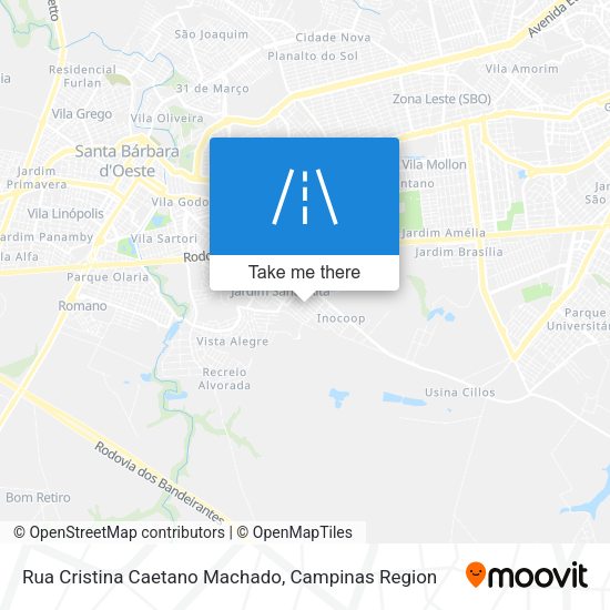 Rua Cristina Caetano Machado map