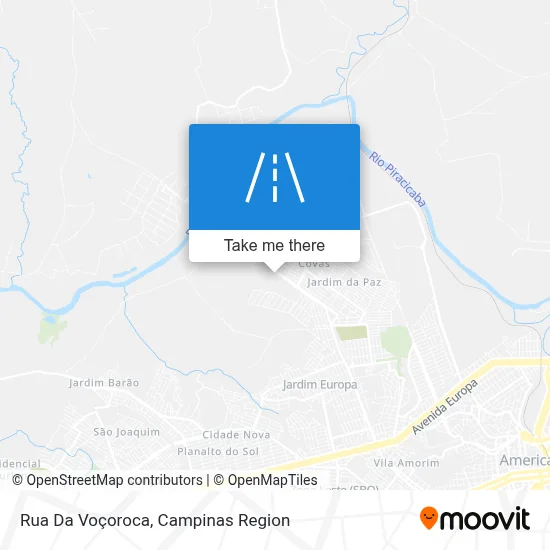Rua Da Voçoroca map