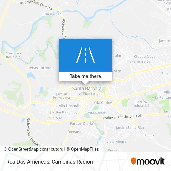 Rua Das Américas map