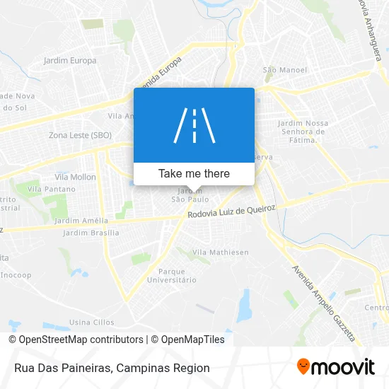 Rua Das Paineiras map
