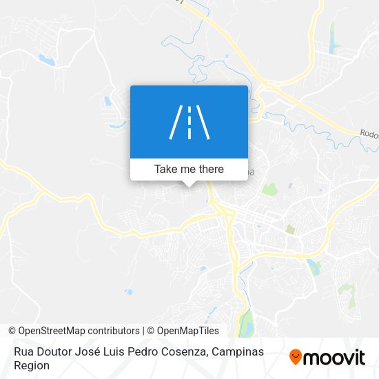 Rua Doutor José Luis Pedro Cosenza map