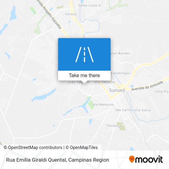 Rua Emília Giraldi Quental map