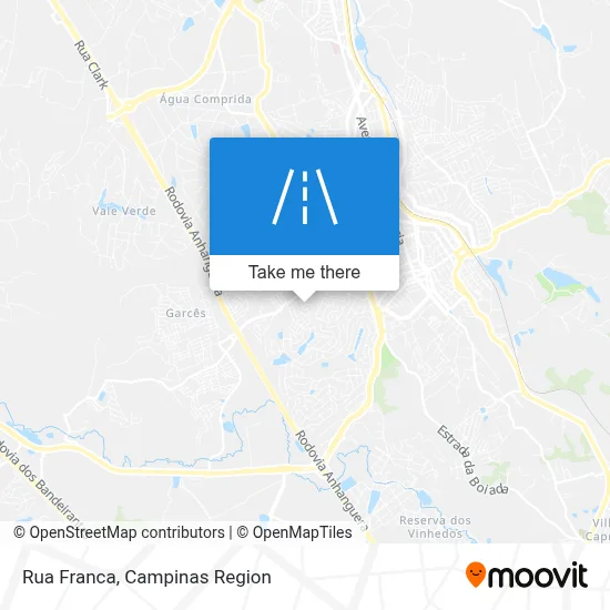 Rua Franca map