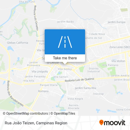 Rua João Teizen map