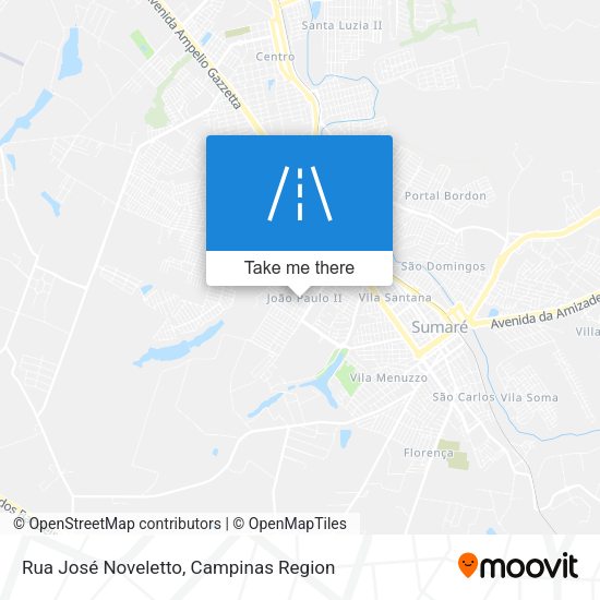 Rua José Noveletto map