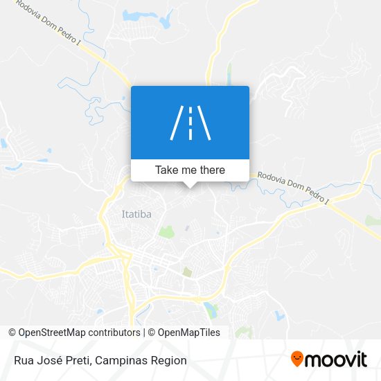 Rua José Preti map