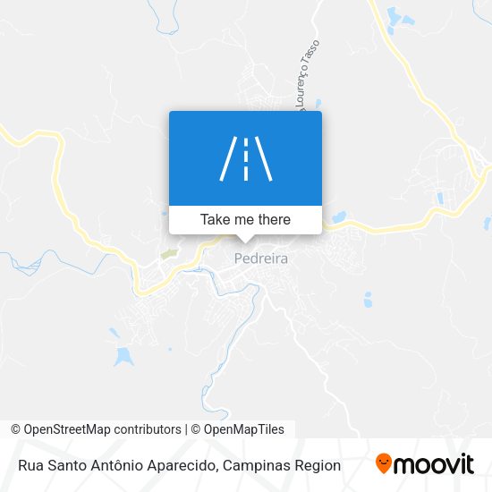 Rua Santo Antônio Aparecido map