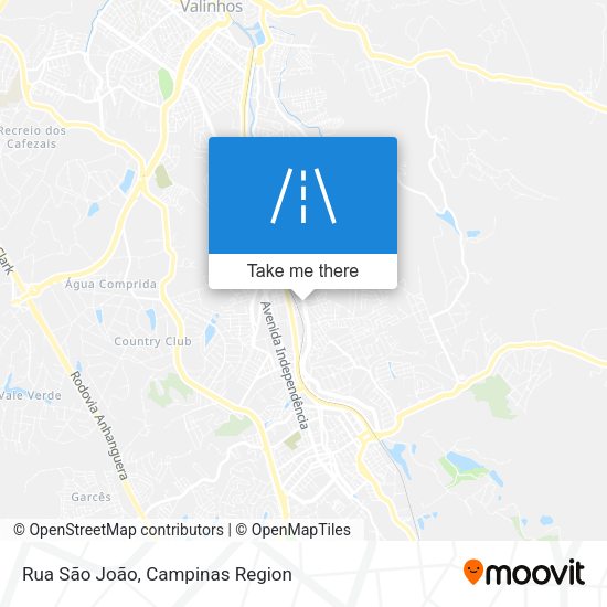 Rua São João map