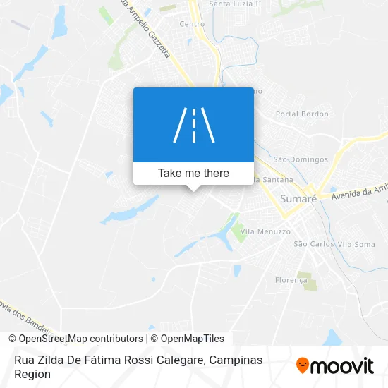 Rua Zilda De Fátima Rossi Calegare map