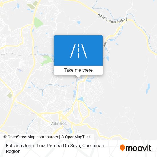 Estrada Justo Luiz Pereira Da Silva map