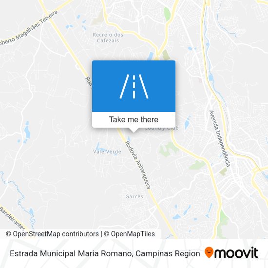 Estrada Municipal Maria Romano map