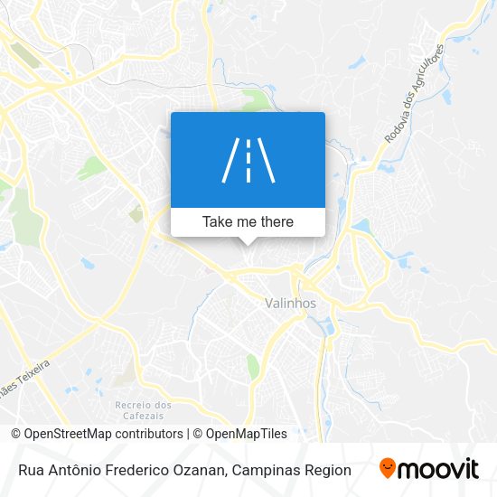 Rua Antônio Frederico Ozanan map