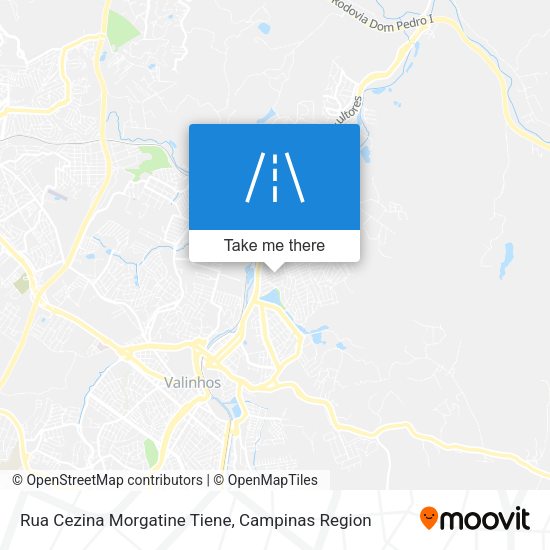 Rua Cezina Morgatine Tiene map