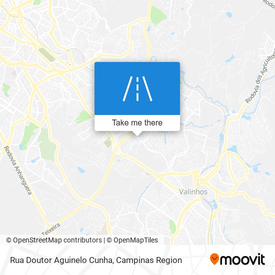 Mapa Rua Doutor Aguinelo Cunha