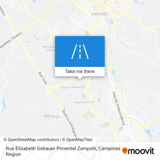 Rua Elizabeth Gebauer Pimentel Zampelli map