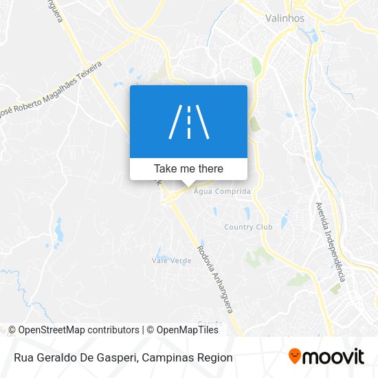 Rua Geraldo De Gasperi map
