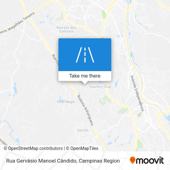 Rua Gervásio Manoel Cândido map