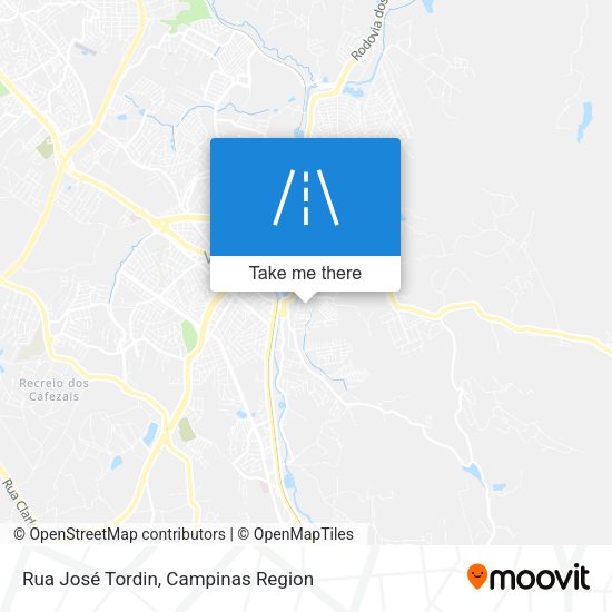 Rua José Tordin map