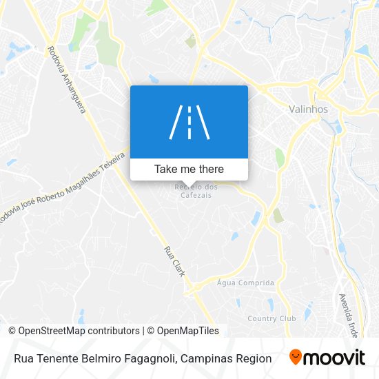 Rua Tenente Belmiro Fagagnoli map