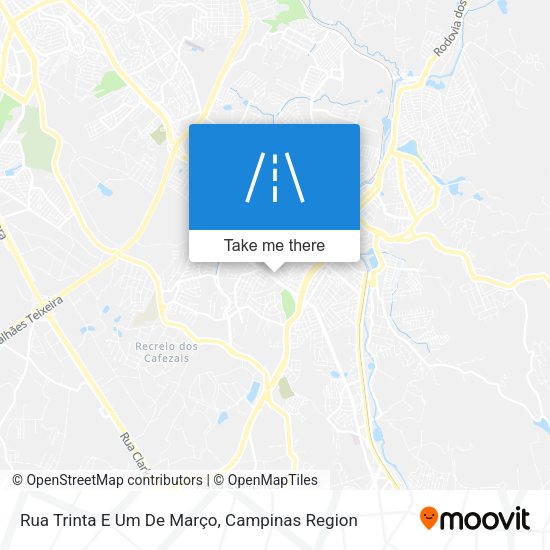 Rua Trinta E Um De Março map