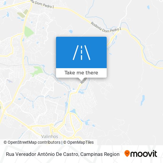 Rua Vereador Antônio De Castro map