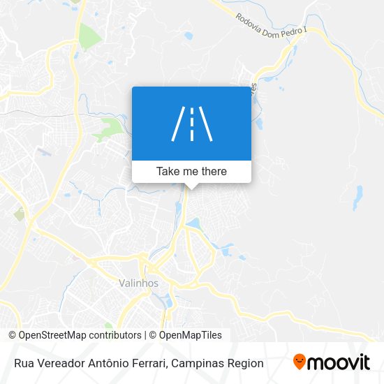 Rua Vereador Antônio Ferrari map