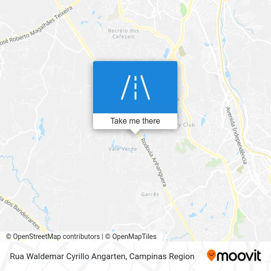 Rua Waldemar Cyrillo Angarten map