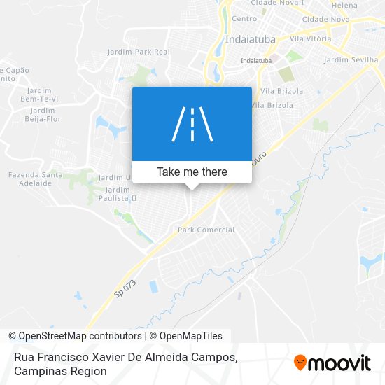 Rua Francisco Xavier De Almeida Campos map