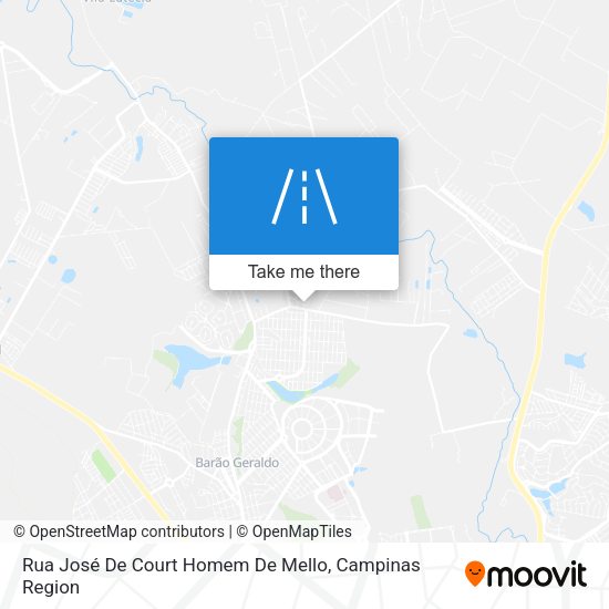 Rua José De Court Homem De Mello map