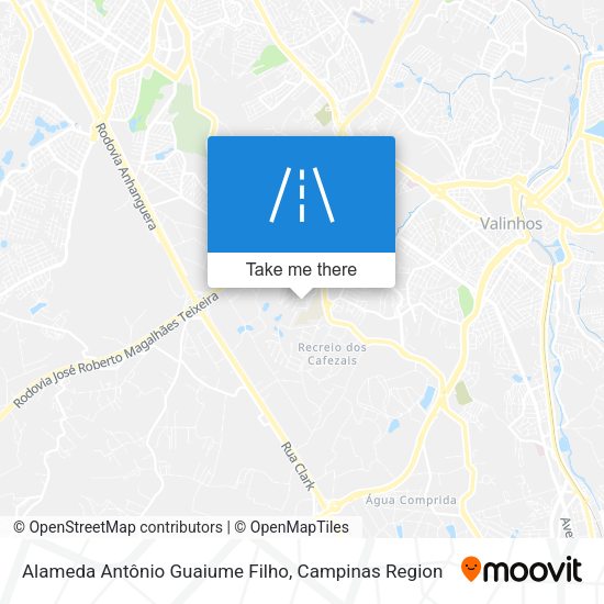 Alameda Antônio Guaiume Filho map