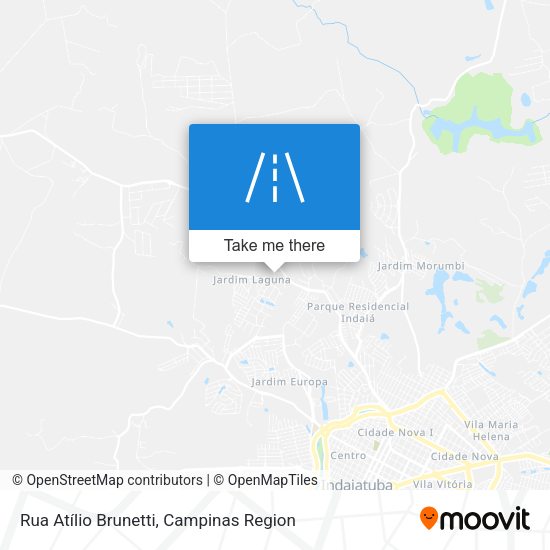 Rua Atílio Brunetti map